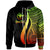 Hawaii Custom Zip up Hoodie Reggae Tentacle Tribal Pattern Unisex Reggae - Polynesian Pride