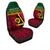 (Custom Personalised) Vanuatu Dreamy Car Seat Covers Flag and Pattern LT13 Universal Fit Red - Polynesian Pride