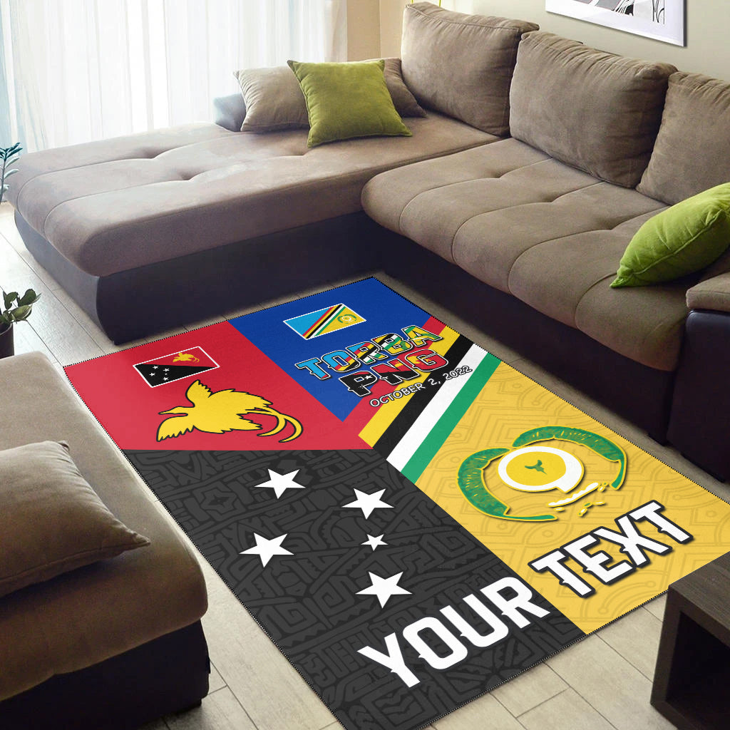(Custom Personalised) Torba PNG Day Area Rug 2022 Simple Polynesia LT13 - Polynesian Pride