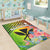 Happy Hawaii Fathers Day Area Rug Hawaiian Tribal Kanaka Maoli Hibiscus LT14 - Polynesian Pride