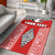 (Custom Personalised) Tonga Rugby Area Rug - Mate Ma'a Tonga LT13 Red - Polynesian Pride