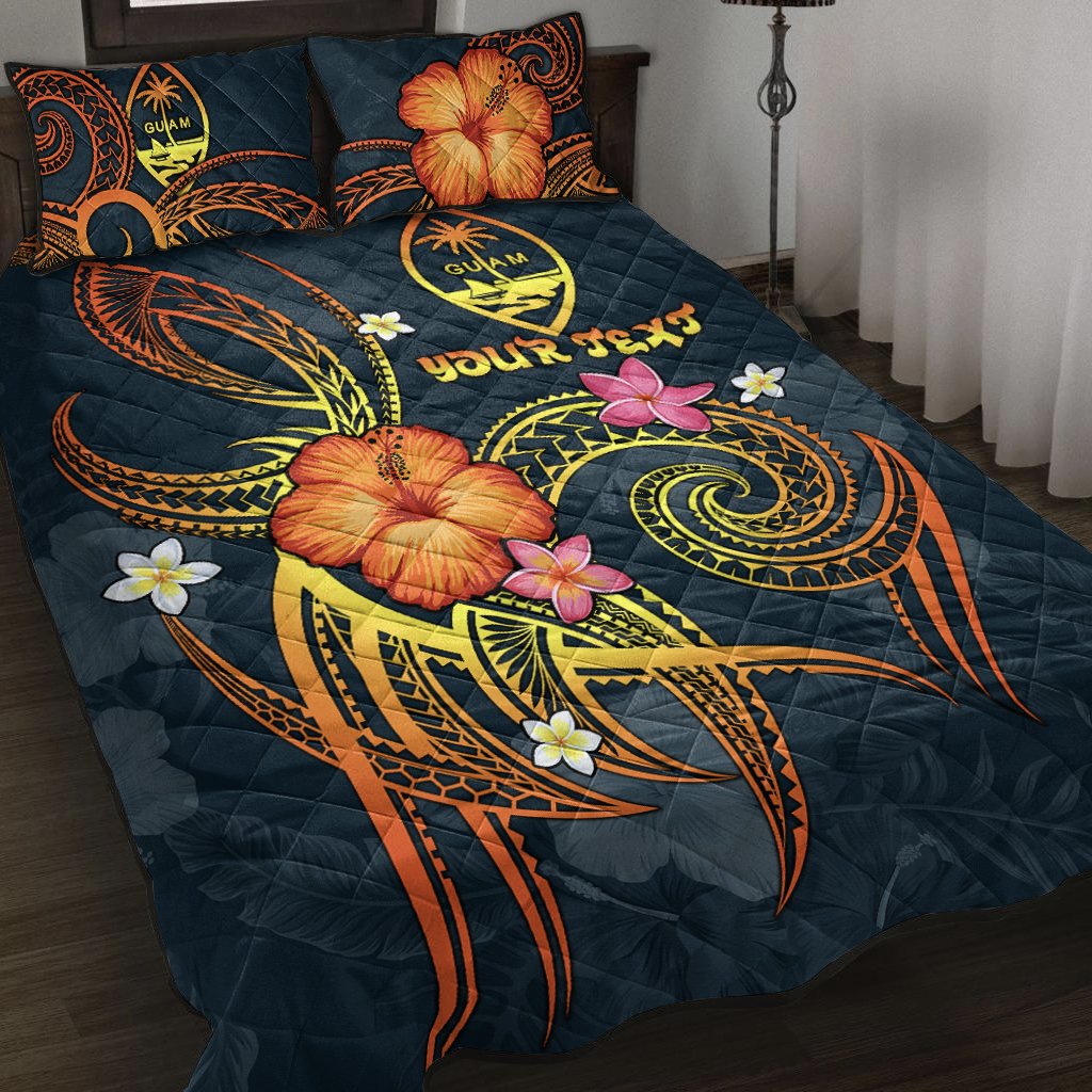 Guam Polynesian Personalised Quilt Bed Set - Legend of Guam (Blue) Blue - Polynesian Pride