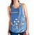 Kosrae Of Micronesia Women Tank Top Vibe Style LT6 Blue - Polynesian Pride