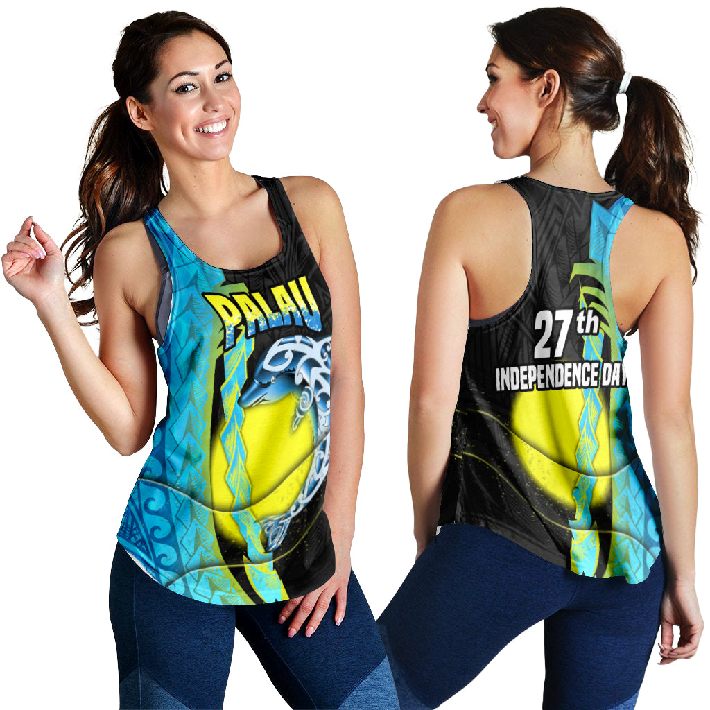 Palau Independence Day Women Racerback Tank Special Style LT16 - Polynesian Pride
