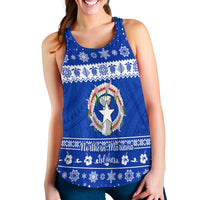 (Custom Personalised) Northern Mariana Islands Christmas Women Racerback Tank Simple Style LT8 - Polynesian Pride