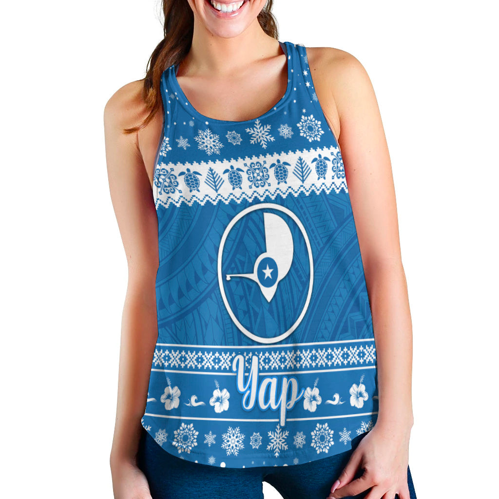 FSM Yap Christmas Women Racerback Tank Simple Style LT8 - Polynesian Pride