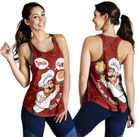 Tonga Women's Racerback Tank - Coconut Dishes - Polynesian Pride