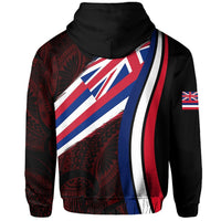 Hawaii Flag Polynesian Hoodie Ten Style - Polynesian Pride