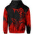 Hawaii Polynesian Hoodie Warrior Ikaika Benjamin Style Red - Polynesian Pride