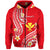 Hawaii Hoodie Red Polynesian Line Style LT9 Zip Hoodie Red - Polynesian Pride