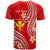 Custom Hawaii T Shirt Red Polynesian Line Style LT9 - Polynesian Pride