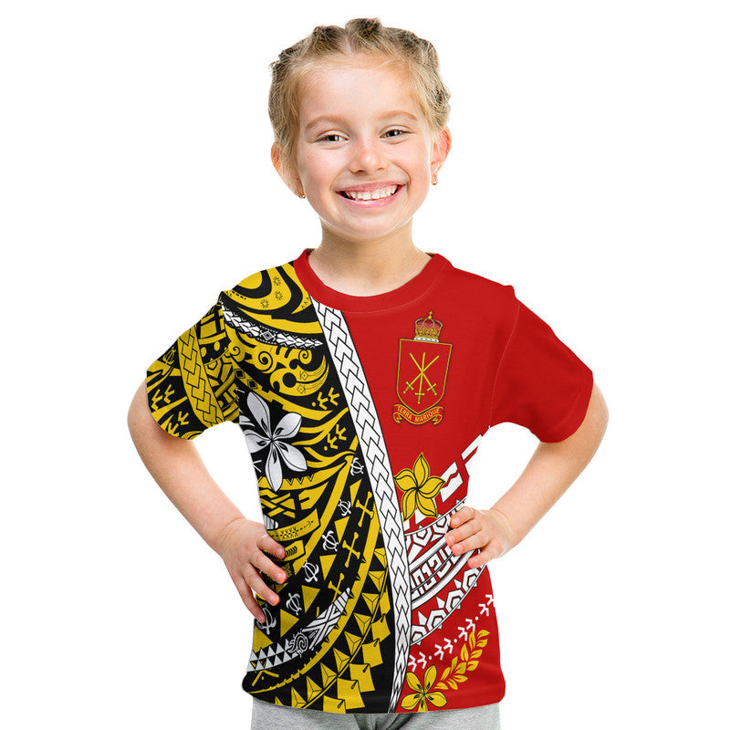 Tonga Terra Marique T Shirt Red Polynesian Minimalist Style LT9 Kid Red - Polynesian Pride