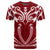 Hawaii Kanaka Polynesian Football Jersey T Shirt Red Bernice Style - Polynesian Pride