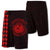 Hawaii Kakau Polynesian Coat Of Arms Board Shorts - Red Men Red - Polynesian Pride