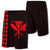 Hawaii Kakau Polynesian Kanaka Map Board Shorts - Red Men Red - Polynesian Pride