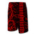 Hawaii Kakau Polynesian Kanaka Board Shorts - Red - Snapy Style - Polynesian Pride