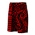 Hawaii Kakau Polynesian Kanaka Board Shorts - Red - Snapy Style - Polynesian Pride