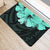 Royal Hibiscus Polynesian Tribal Door Mat Turquoise AH - Polynesian Pride