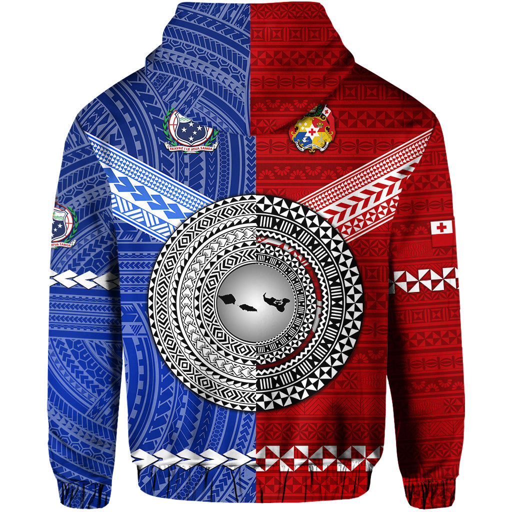Tonga and Samoa Together Hoodie Unique Style LT8 - Polynesian Pride