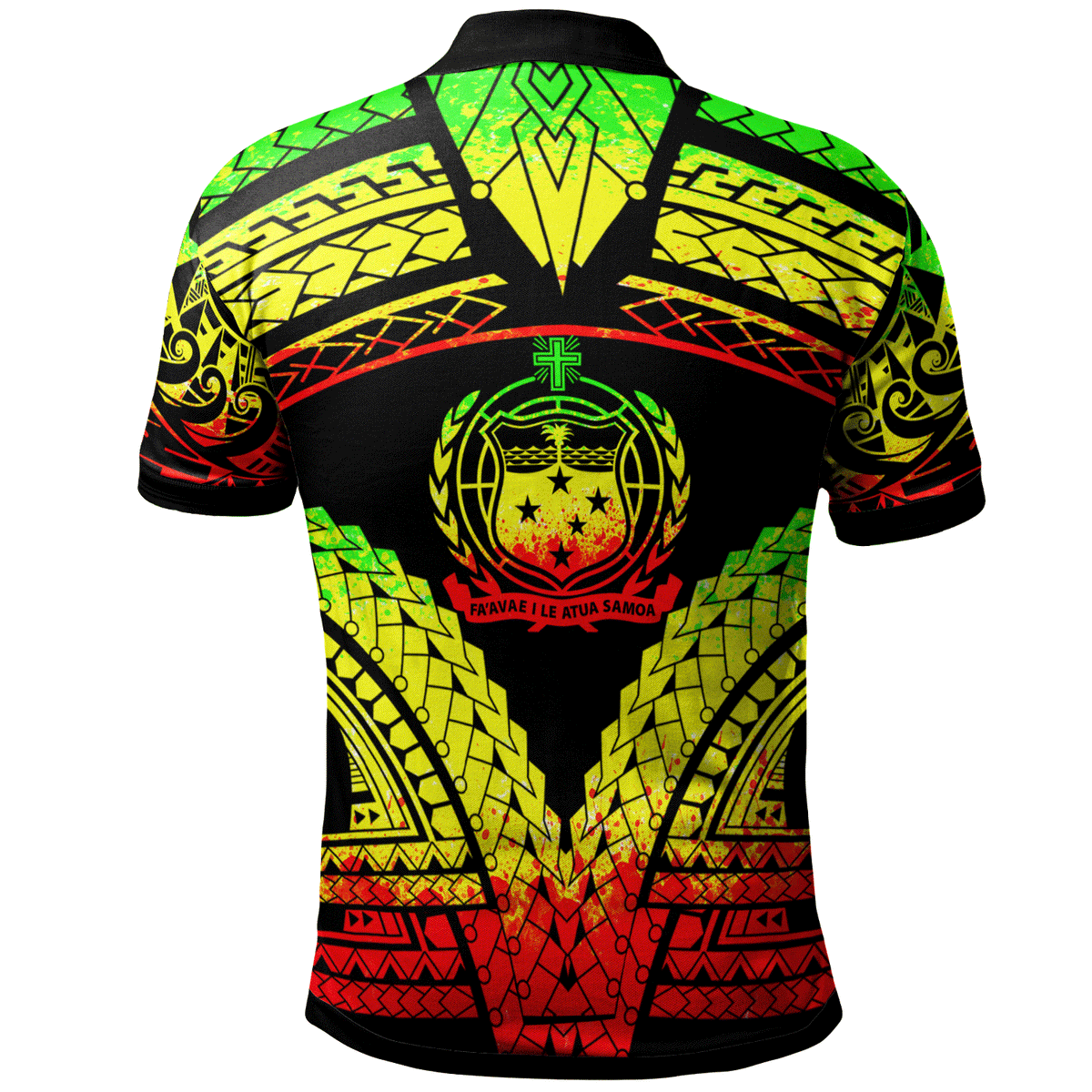 Samoa Polo Shirt A Piece Of My Heart - Polynesian Pride