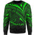 Samoa Sweatshirt - Cross Style Green Color Unisex Black - Polynesian Pride