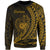 Samoa Sweatshirt - Wings Style Gold Color Unisex Gold - Polynesian Pride