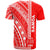 Samoa T Shirt Barcode Red Color - Polynesian Pride