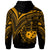 Samoa Hoodie Gold Color Cross Style - Polynesian Pride