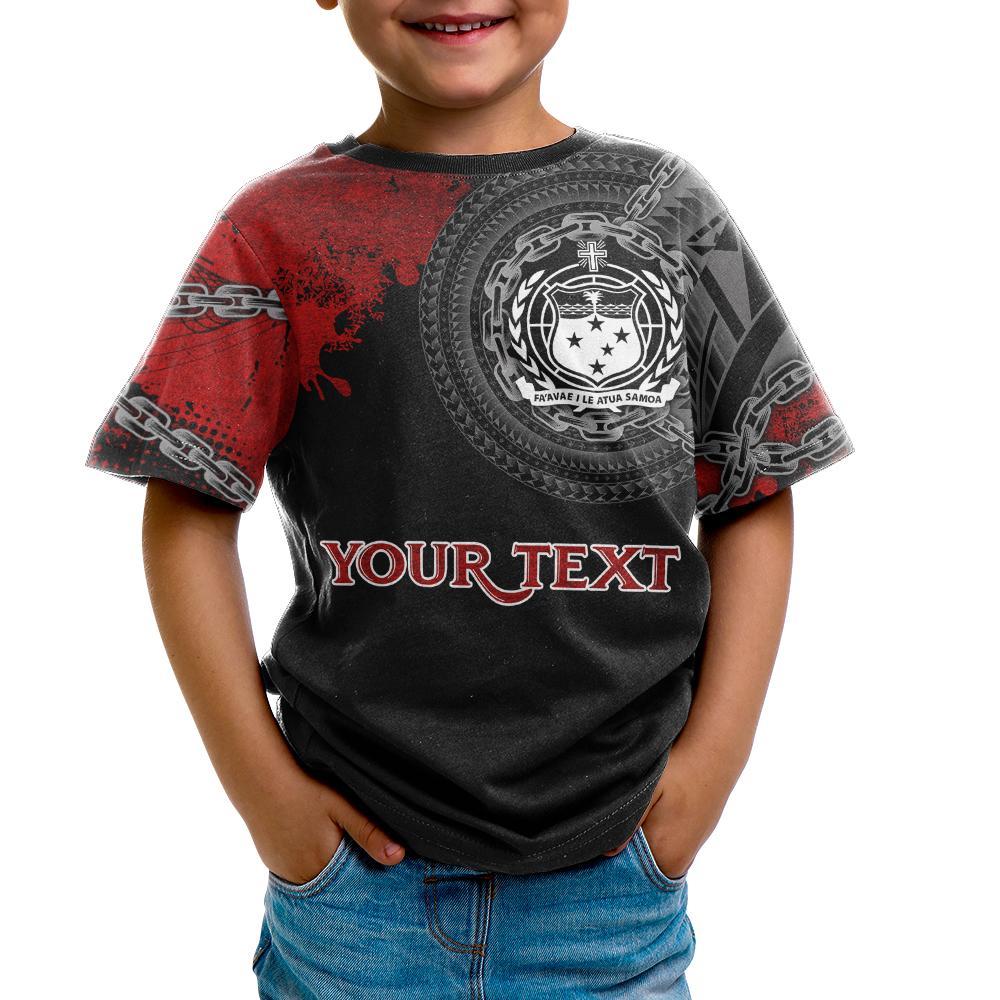 Samoa Polynesian Custom T shirt Polynesian Chain Style - Polynesian Pride