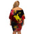 (Custom Personalised) Papua New Guinea Off Shoulder Short Dress Bird of Paradise Ver.02 LT13 - Polynesian Pride