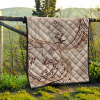 Solomon Islands Premium Quilt - Hibiscus Flowers Vintage Style - Polynesian Pride