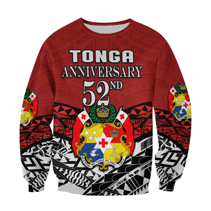 (Custom Personalised) Tonga Sweatshirt Independence Anniversary Special Version 2022 LT14 - Polynesian Pride