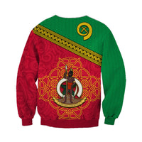 (Custom Personalised) Vanuatu Sweatshirt Pattern Sand Drawing LT13 - Polynesian Pride