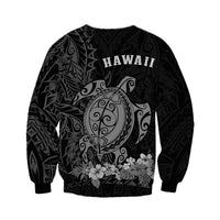 Hawaii Polynesian Sweatshirt Gray Sea Turtles Hawaiian LT13 - Polynesian Pride