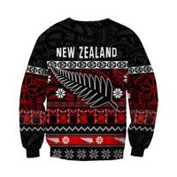 New Zealand Silver Fern Christmas Sweatshirt Maori Meri Kirihimete LT13 - Polynesian Pride