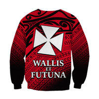 Alo Chiefdom Wallis et Futuna Sweatshirt Polynesian Pattern and Flag LT13 - Polynesian Pride