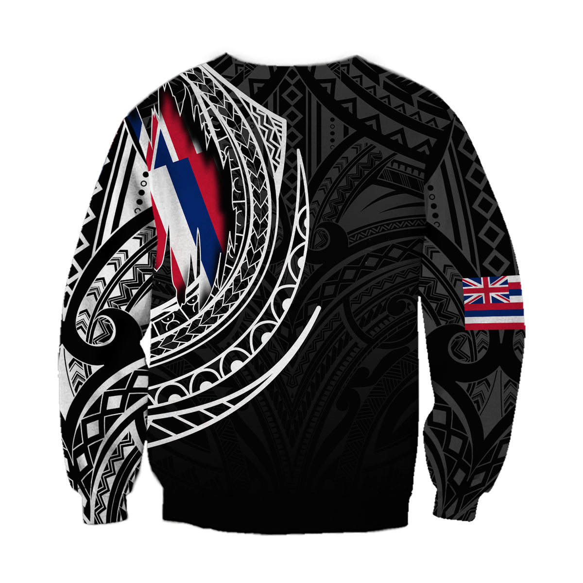 Hawaii King Flag Polynesian Sweatshirt - Tity Style - Polynesian Pride