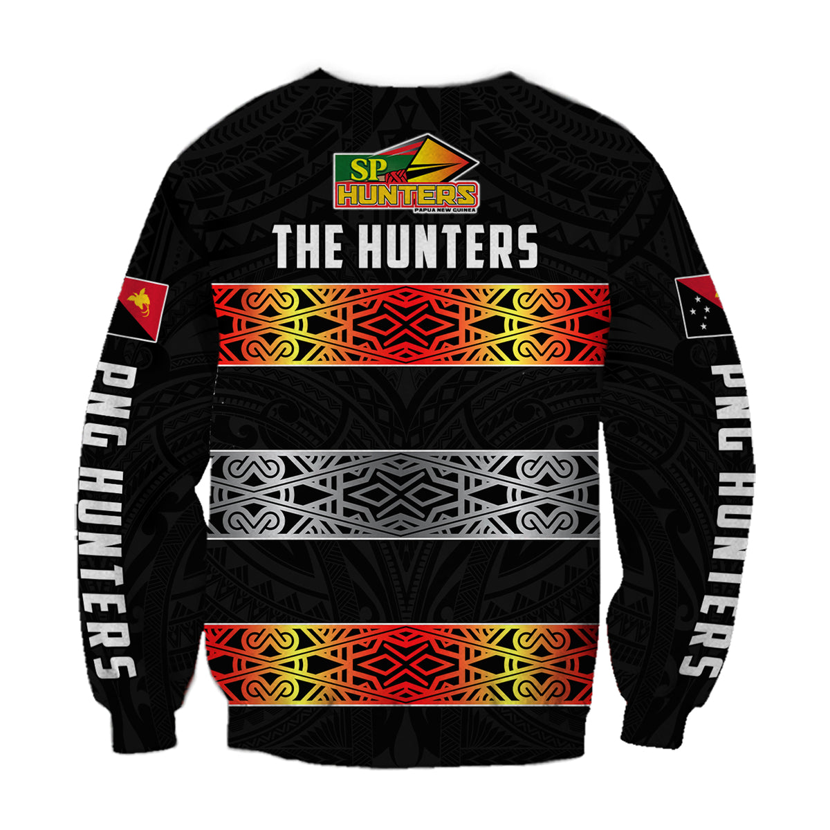The Hunters PNG Sweatshirt Papua New Guinea Hunters Rugby LT13 - Polynesian Pride