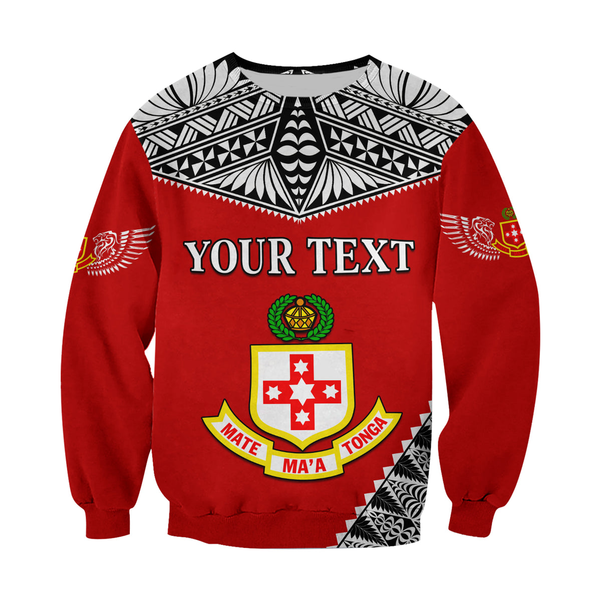 (Custom Personalised) Kolisi Tonga Sweatshirt College 'Atele Mate Ma'a Tonga LT13 - Polynesian Pride