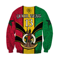 (Custom Text and Number) Vanuatu 1980 Sweatshirt Vanuatuan Independence Day LT13 - Polynesian Pride