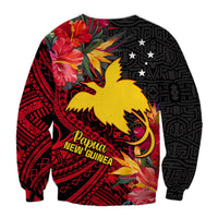 (Custom Personalised) Papua New Guinea Sweatshirt Bird of Paradise LT13 - Polynesian Pride