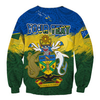 (Custom Personalised) Solomon Islands Sweatshirt Happy 44th Independence Anniversary Polynesian Pattern LT14 - Polynesian Pride