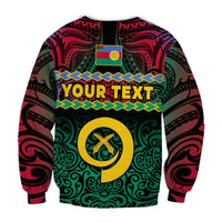 (Custom Personalised) Shefa Province Sweatshirt Vanuatu Pig Tusk Polynesian Flag Style LT14 - Polynesian Pride