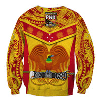 Papua New Guinea Rugby Sweatshirt PNG Kumuls Bird Of Paradise Yellow LT14 - Polynesian Pride
