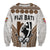Custom Personalised Fiji Rugby Bati Sweatshirt Proud Tapa Pattern LT13 Unisex White - Polynesian Pride