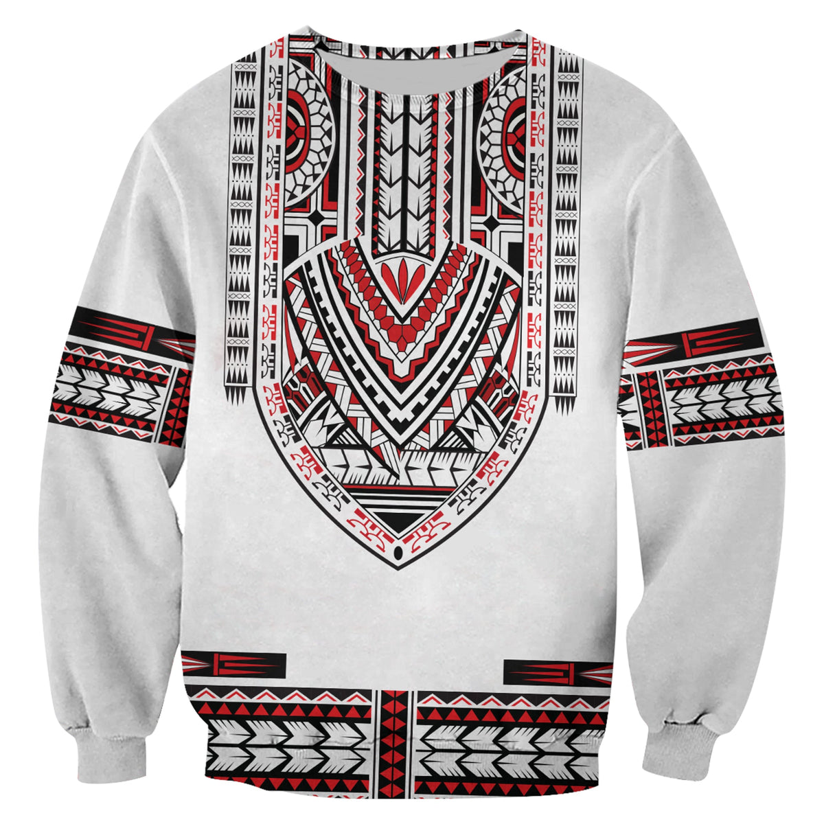 (Custom Personalised) Polynesian Sweatshirt Dashiki With Polynesian Tattoo Royal Version LT14 - Polynesian Pride