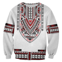 (Custom Personalised) Polynesian Sweatshirt Dashiki With Polynesian Tattoo Royal Version LT14 - Polynesian Pride