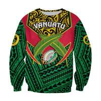(Custom Personalised) Vanuatu Rugby Sweatshirt Coat Of Arms Polynesian Pattern LT14 - Polynesian Pride