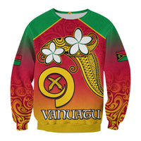 Vanuatu Novelty Sweatshirt Frangipani Tropical Spa Flower LT13 - Polynesian Pride