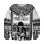 Custom Text And Number Fiji Rugby Sweatshirt Pacific The Bati Black Fijian Tapa LT14 - Polynesian Pride